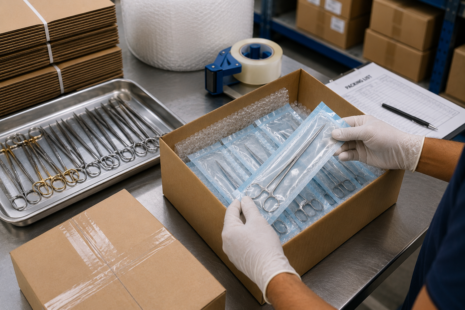 Export packing and logistics